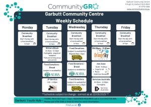 Garbutt Community Centre Schedule